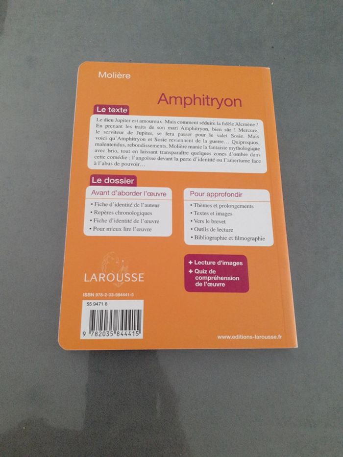 Livre Amphitryon de Moliere - photo numéro 2