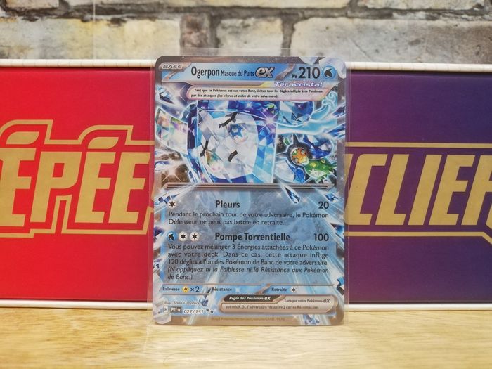 Carte Pokemon Ogerpon Masque du Puits EX Évolutions Prismatiques