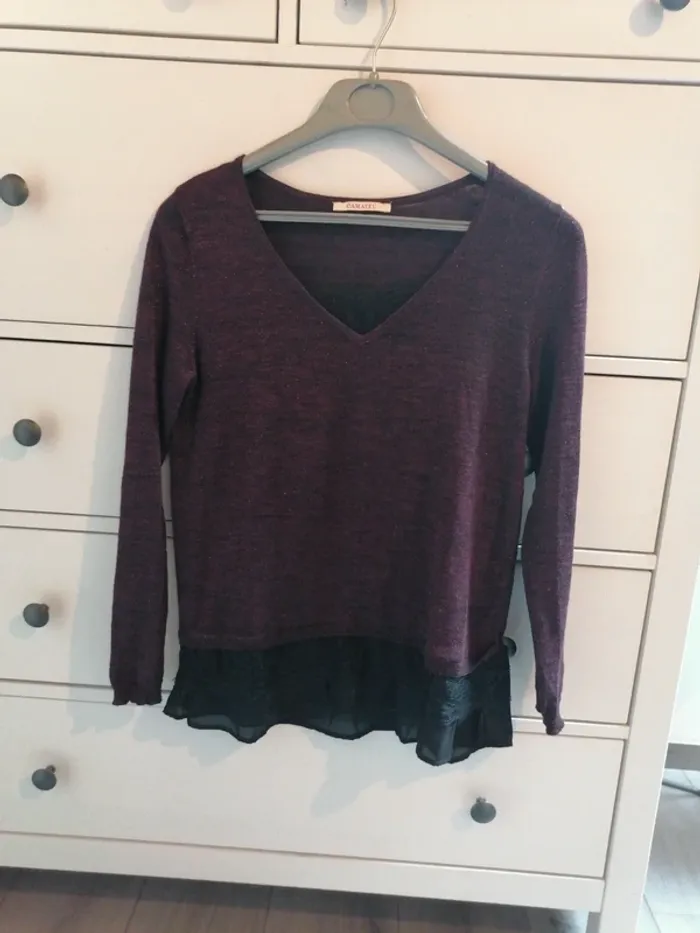 Pull dentelle Camaïeu