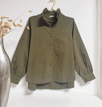 Veste en jean kaki militaire taille M 🌸