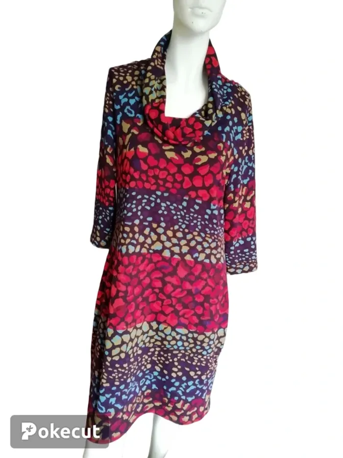 Robe dress hiver rentrée automne multi colored multicolore