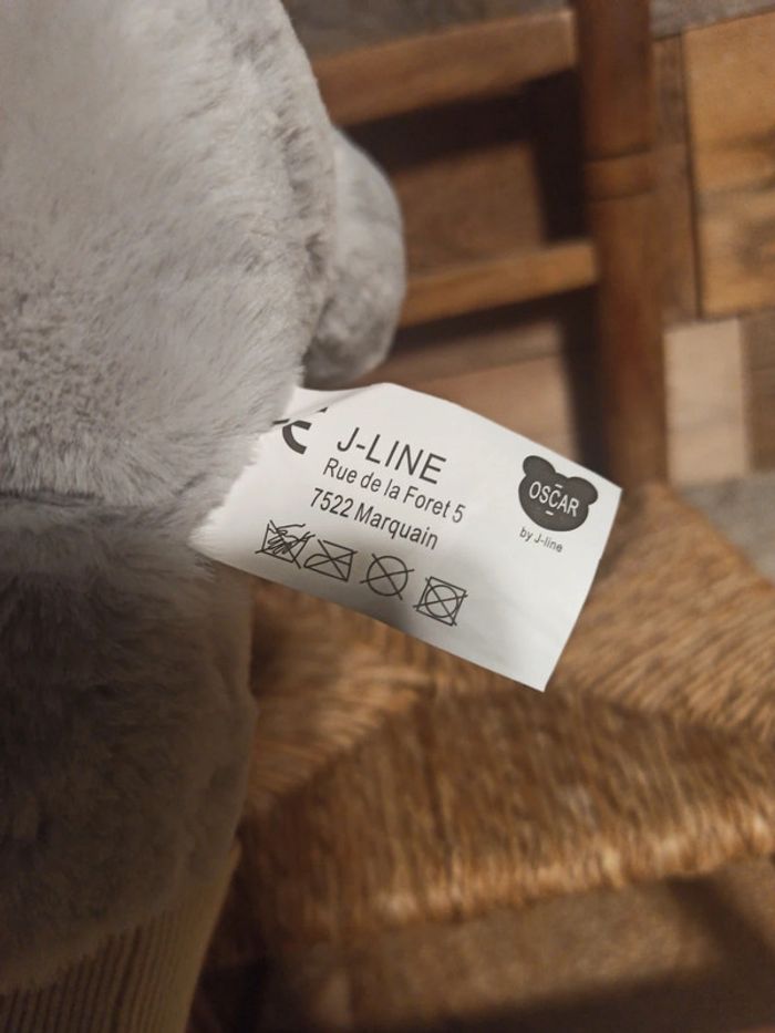 Peluche elephant Oscar J Line neuf - photo numéro 5