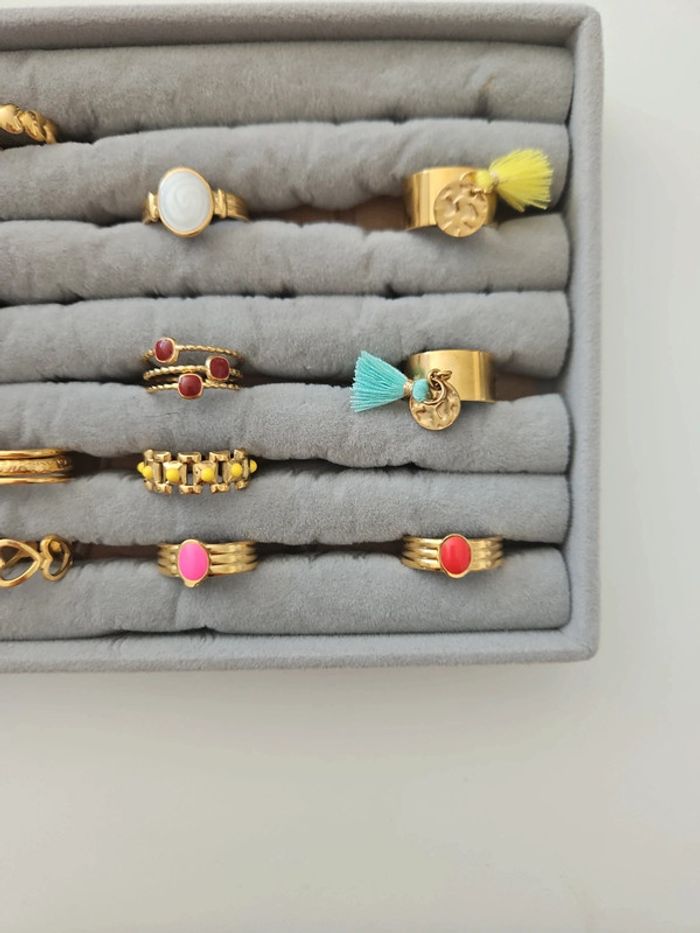 Bagues 💍 acier inoxydable neuf #lora11bijoux - photo numéro 3