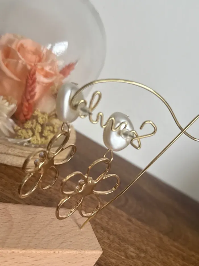 Boucles d’oreilles fleurs d’été - photo numéro 3
