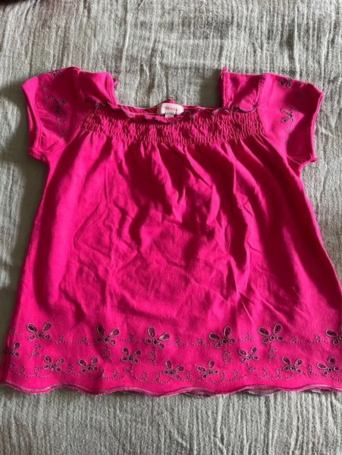Haut fille 4 ans TEX rose