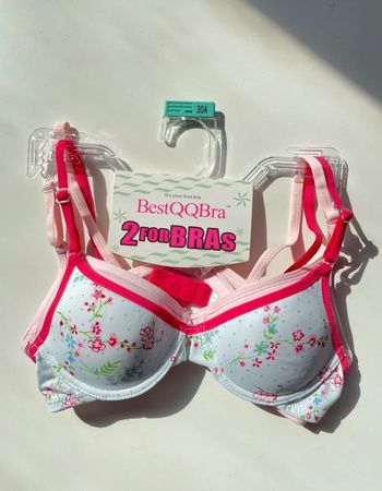 Lot de 2 soutiens- gorge adolescente taille 65 A 10/12 ans