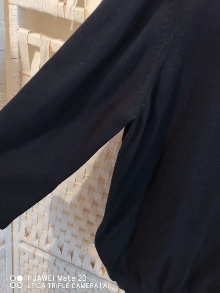 💕Jolie pull col en V noir coton extra fin noir homme TXL celio 💕 - photo numéro 7