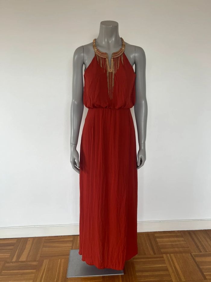 Robe élégante H&M – Terracotta/Rouille – Taille 36