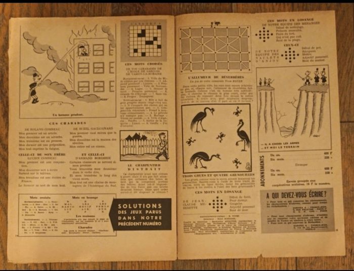 Ancien journal Francs jeux Fille N°201 1954 vintage - photo numéro 8