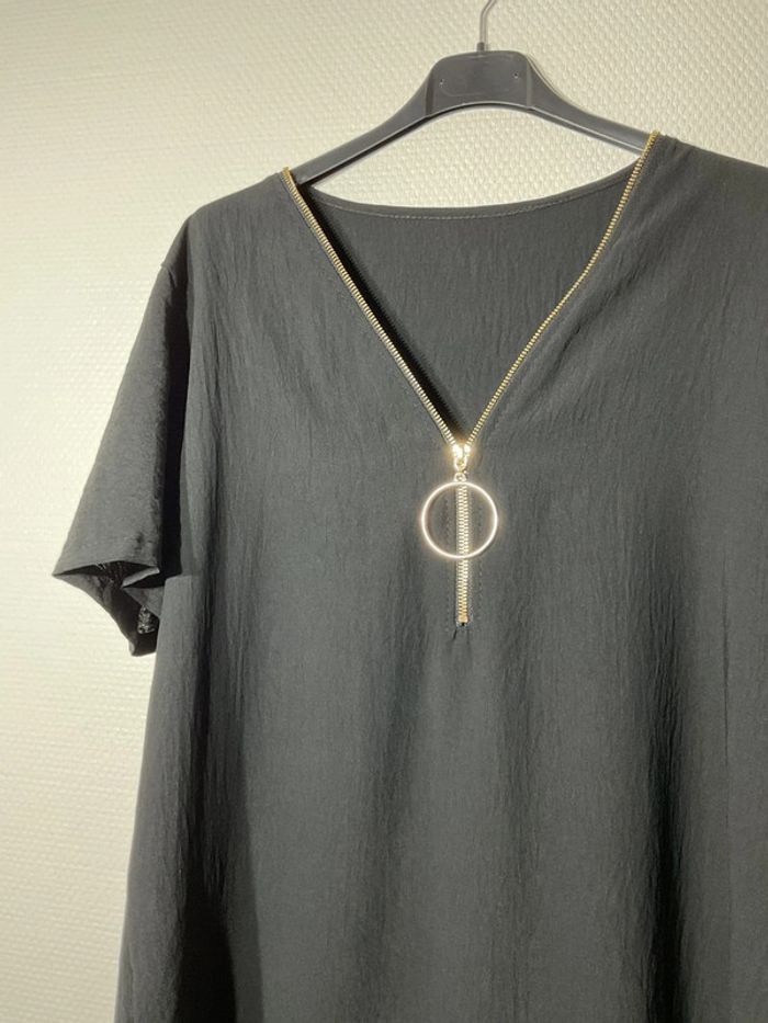 Blouse à zip femme taille unique (38-44) - rz fashion- neuve avec étiquette - photo numéro 2
