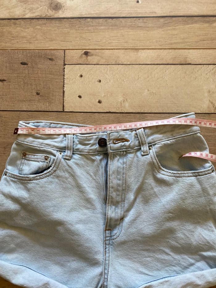 Short en jean taille haute mom - photo numéro 5