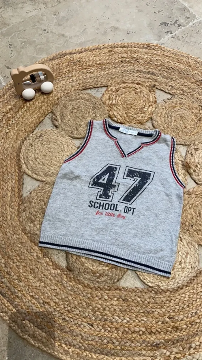 Pull sans manche 18 mois