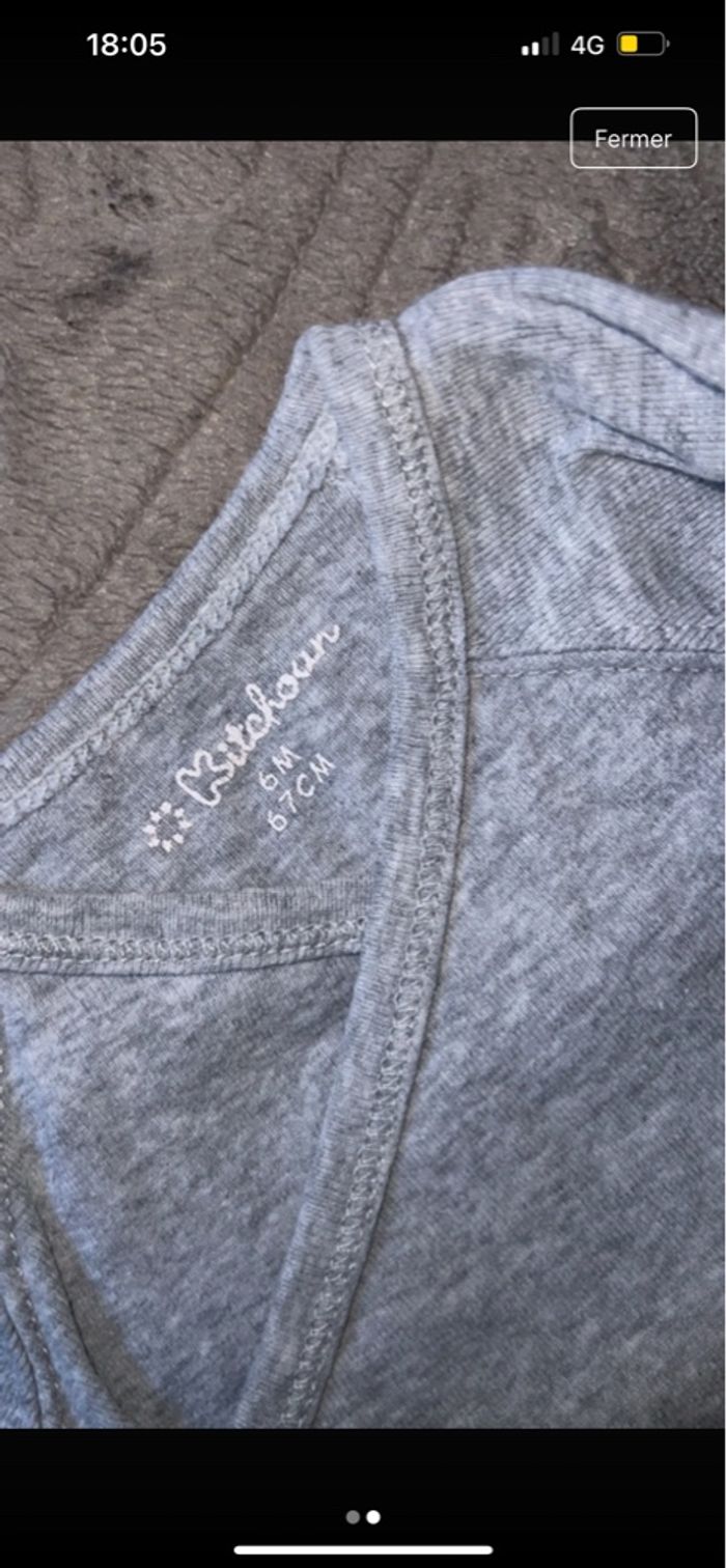 Bodie bébé ouverture devant