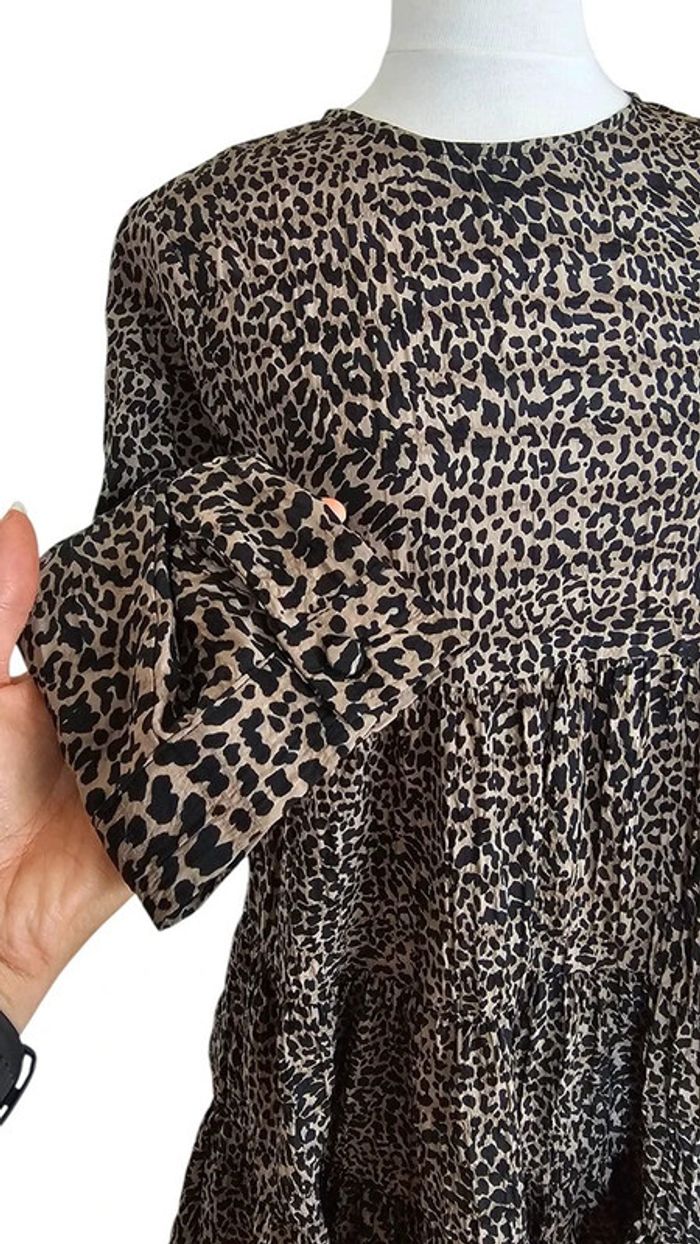 Robe mini Zara – XS – Imprimé Léopard – État : Excellent - photo numéro 3