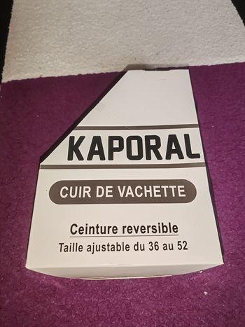 Ceinture kaporal marron foncé pour homme.