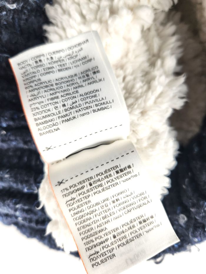 Bonnet Superdry avec pompon Tricot Bleu Chiné - photo numéro 7