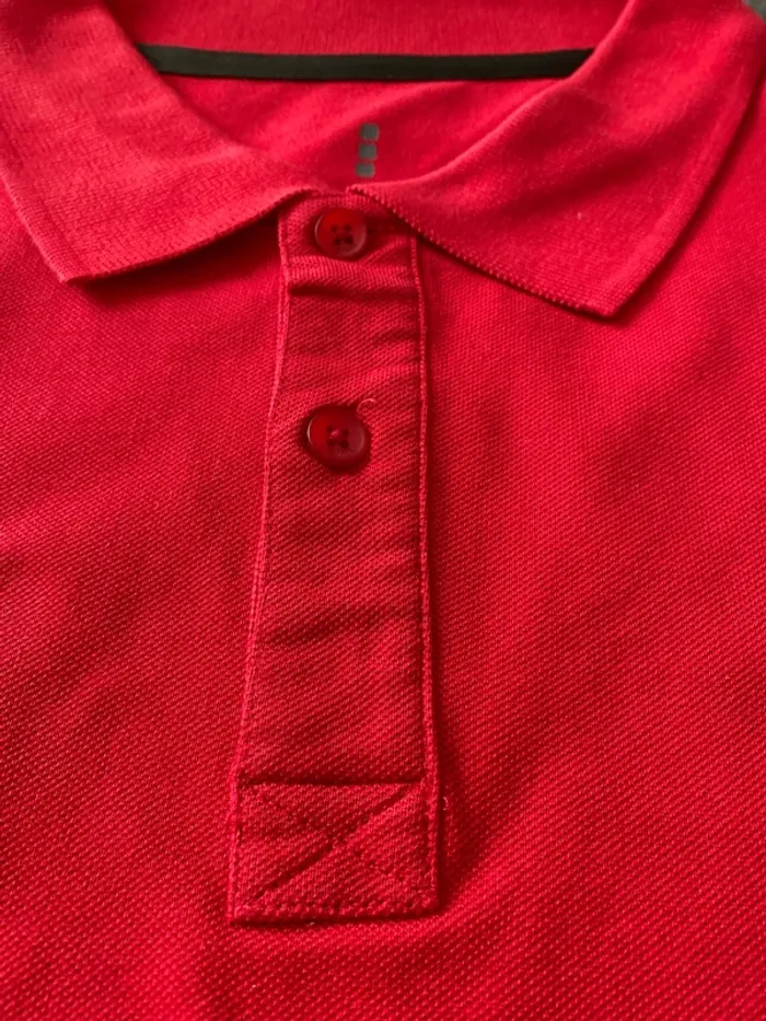 Polos rouge mixte manches courtes XL - photo numéro 2