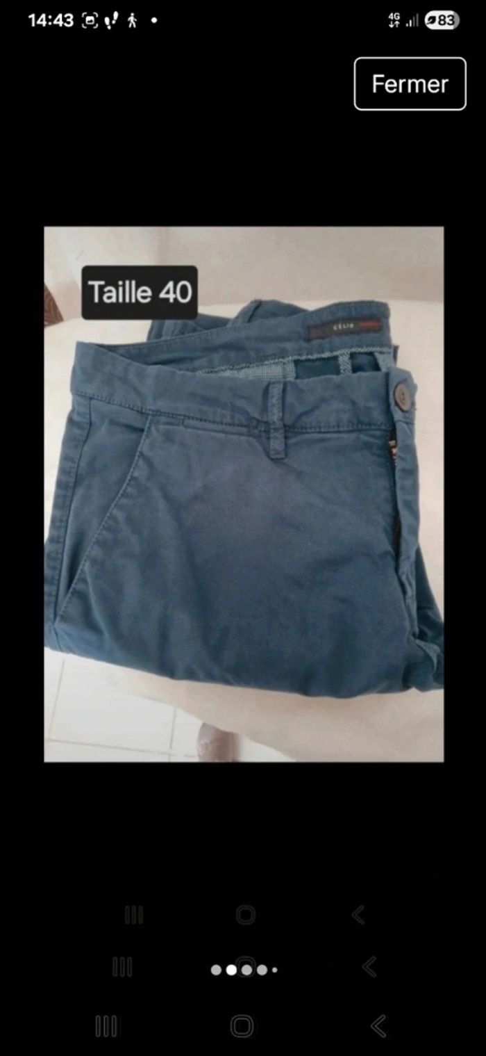 Pantalon chino Taille 40, marque Celio
