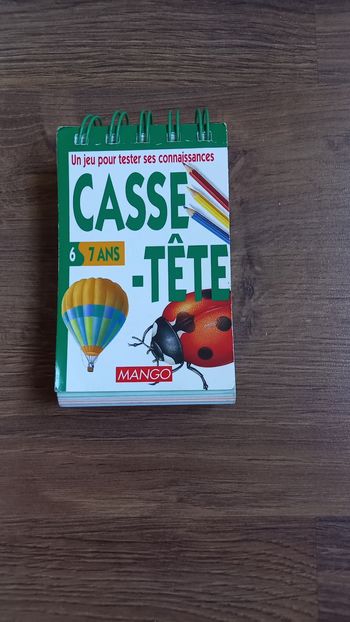 Casse tête. Livret de jeu questions