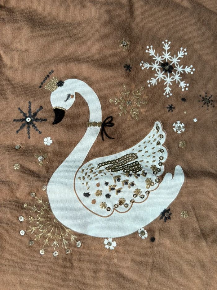 T-shirt cygne 8 ans - photo numéro 2