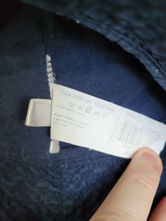 Chapeau bob 18 24 mois 49 51 cm - photo numéro 4