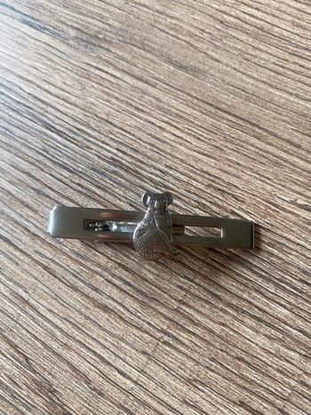 Pince pour cheveux argentée