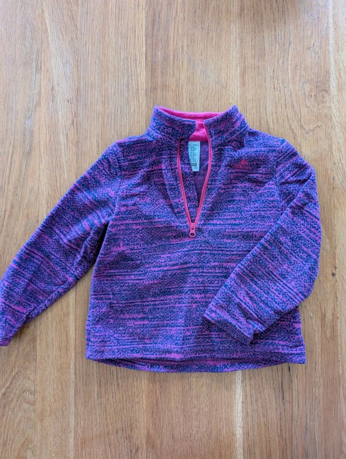 Polaire 3-4 ans fille violet rose