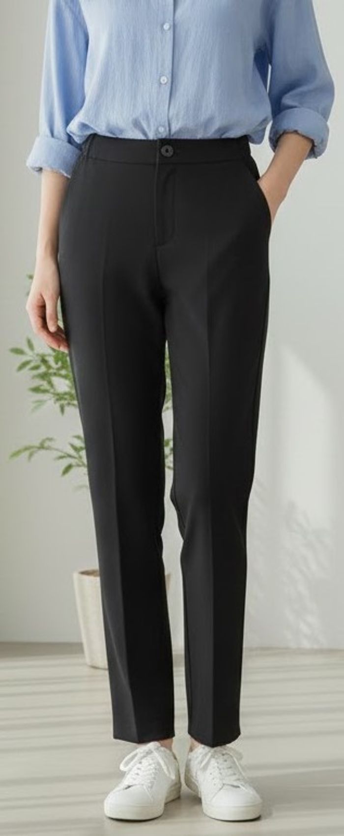Pantalon Noir Classique et Confortable