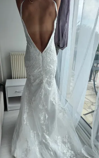 Magnifique robe de mariée sirène dentelle – Taille 36