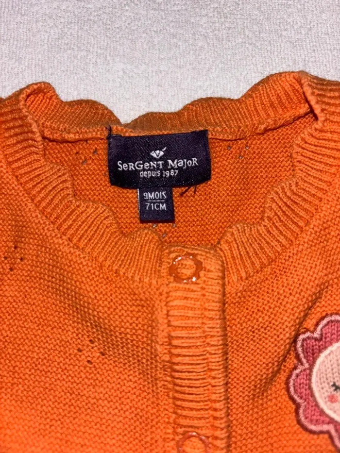 Gilet bébé fille taille 9mois - photo numéro 2
