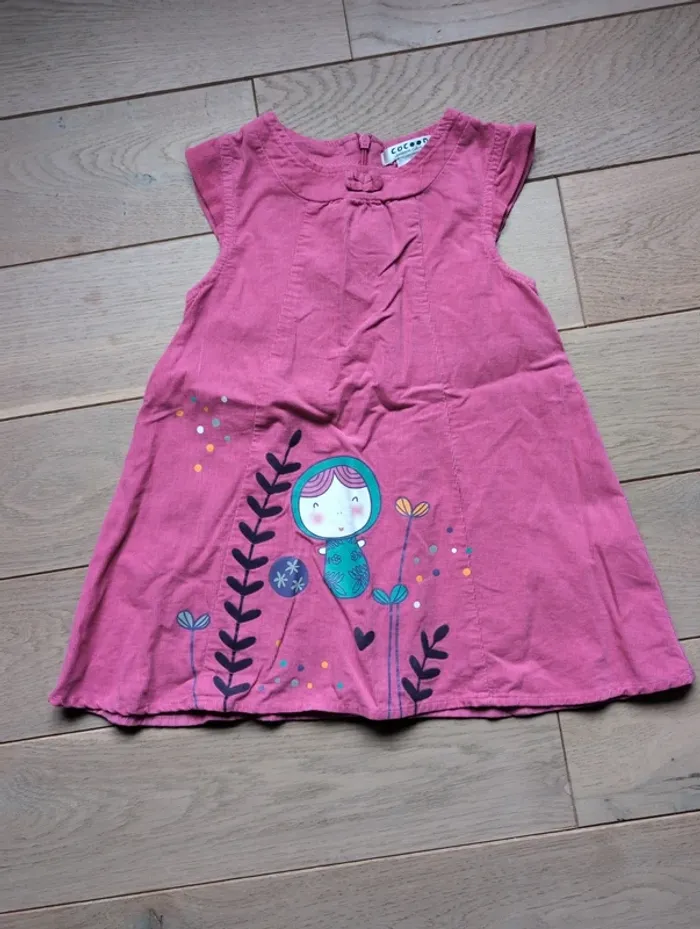 Robe 2 ans velours