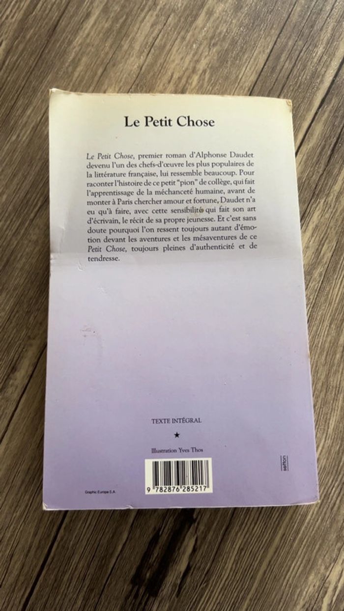 Livre « le petit chose » Alphonse Daudet - photo numéro 2