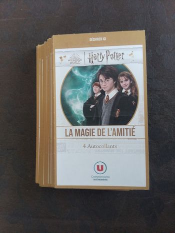 HARRY POTTER 32 Pochettes (SCELLÉES) - La Magie de l'Amitié - Super U