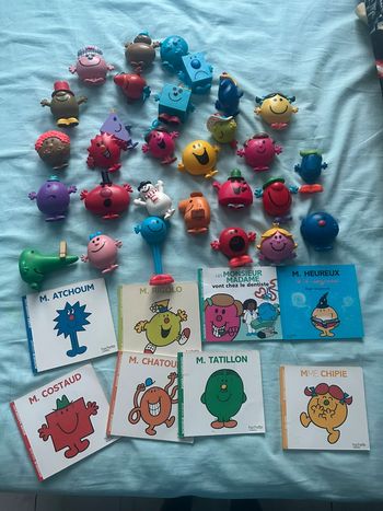 Lot figurines + livres Mr Mme