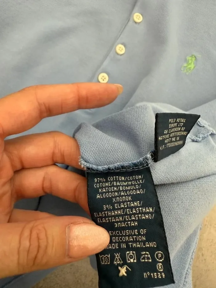 Polo Ralph Lauren femme bleu clair taile M très bon état - photo numéro 10