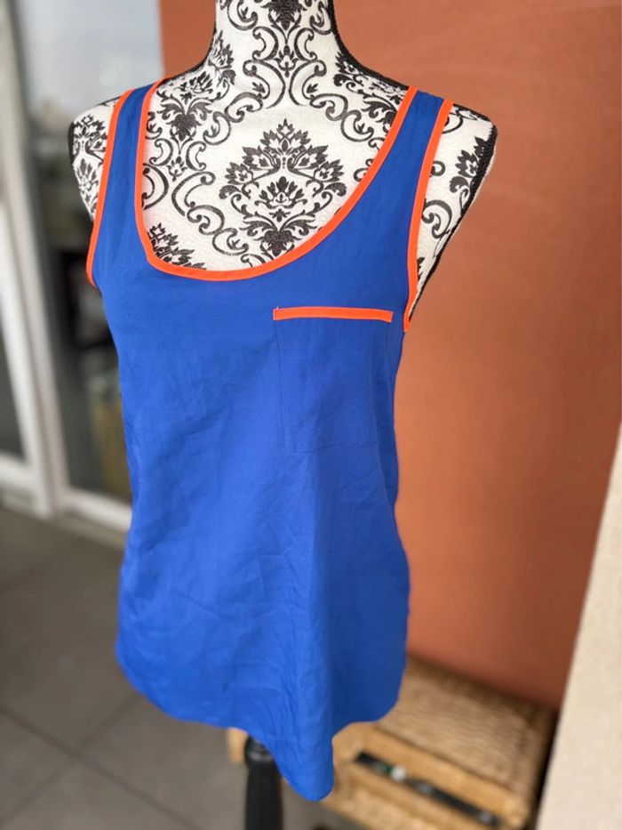Jolie débardeur asos bleu électrique, taille s (taille36) - photo numéro 7