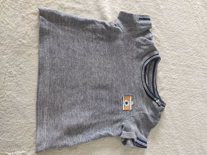 Tee-shirt manches courtes bleu