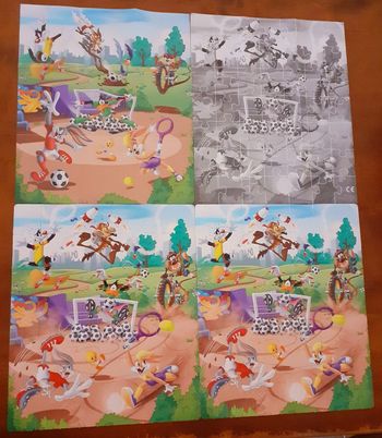 2 Puzzles + 2 Posters - Looney Tunes
