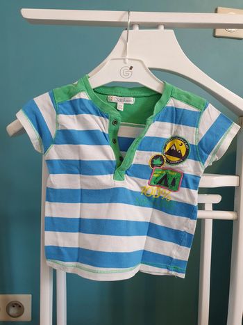 T-shirt col tunisien Kiabi 12 mois