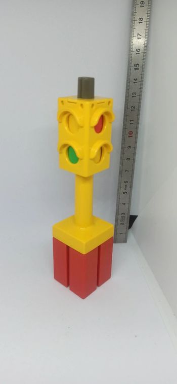 Feu bicolore de signalisation manuel lego duplo