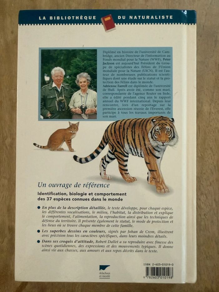 Bibliothèque du naturaliste encyclopédie livre rare Les félins Robert Dallet panthères wwf - photo numéro 2