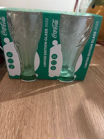 Verres Coca-Cola édition limitée 2022 – lot de 2 – neufs en boîte