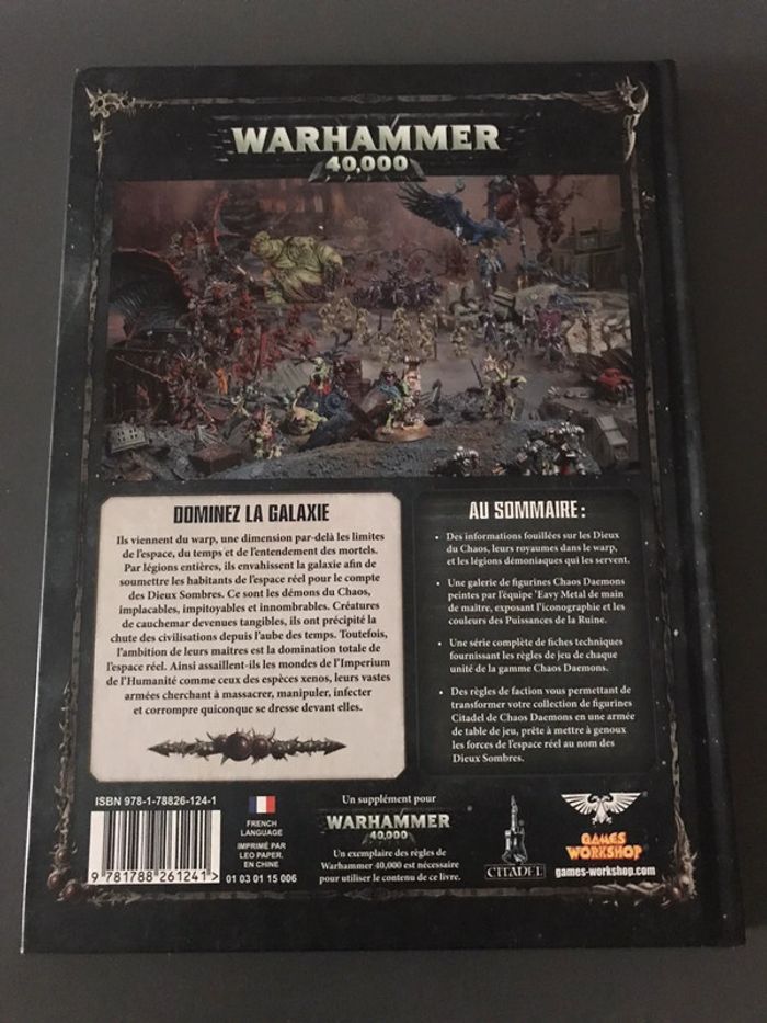 Livre warhammer 40000 codex chaos daemons - photo numéro 5