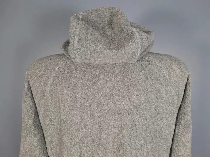 Veste polaire fine The North Face femme XL – Gris chiné – Capuche - brodé (616) - photo numéro 9