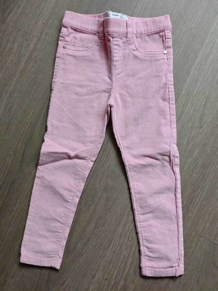 Jegging rose paillette