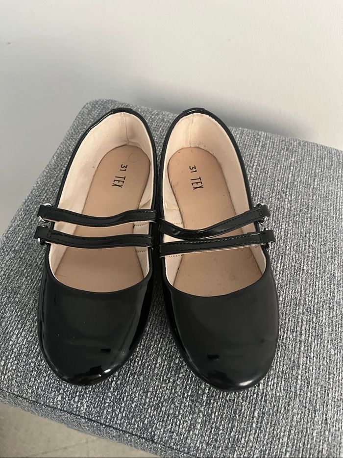 Ballerines Noires Brillantes En Excellente état Taille 31 - photo numéro 3