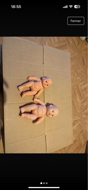 Lot de 2 poupée