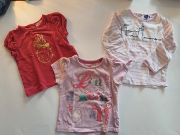 Lot 3 t shirt 18 mois