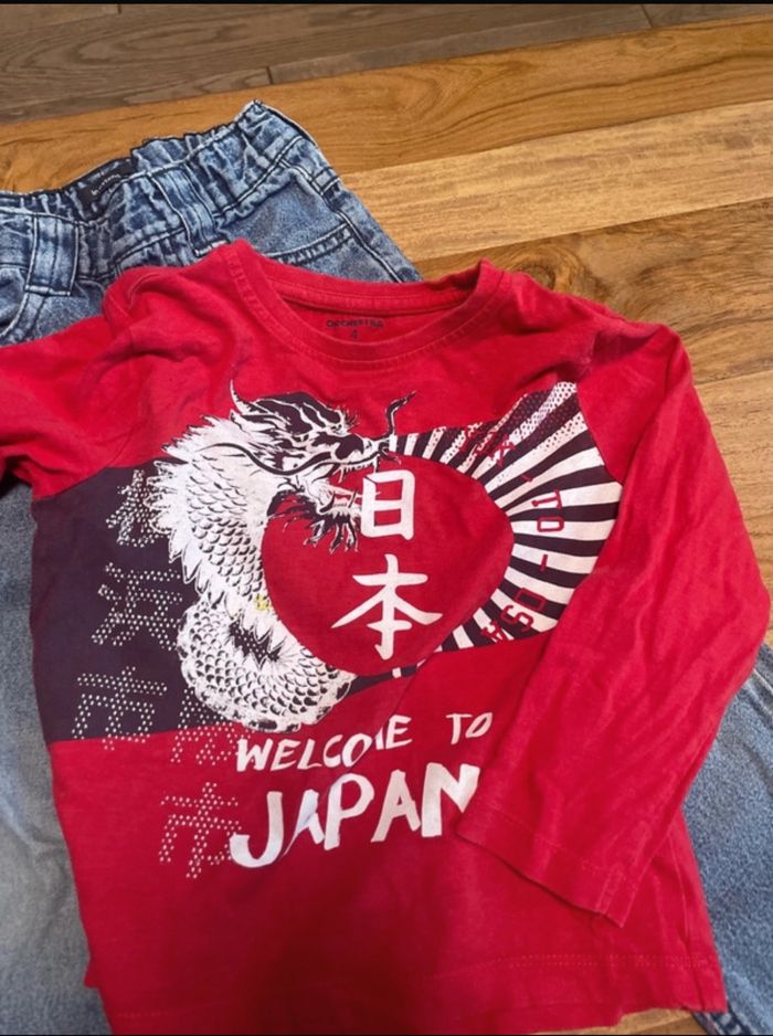 Lot jean et T-shirt - photo numéro 2