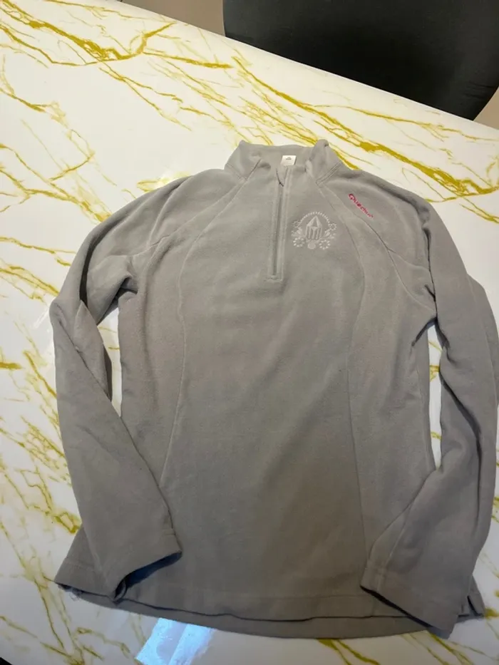 Polaire fine gris clair